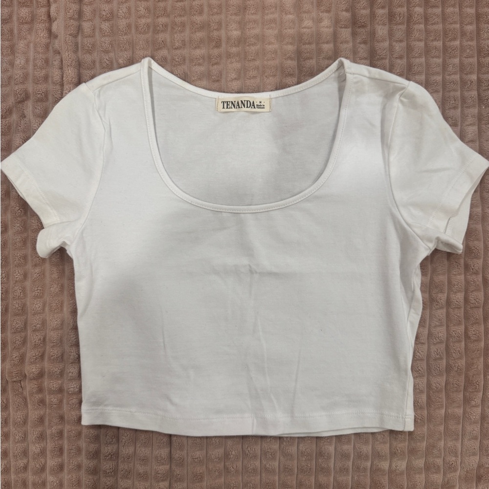 White Women's Crop Top